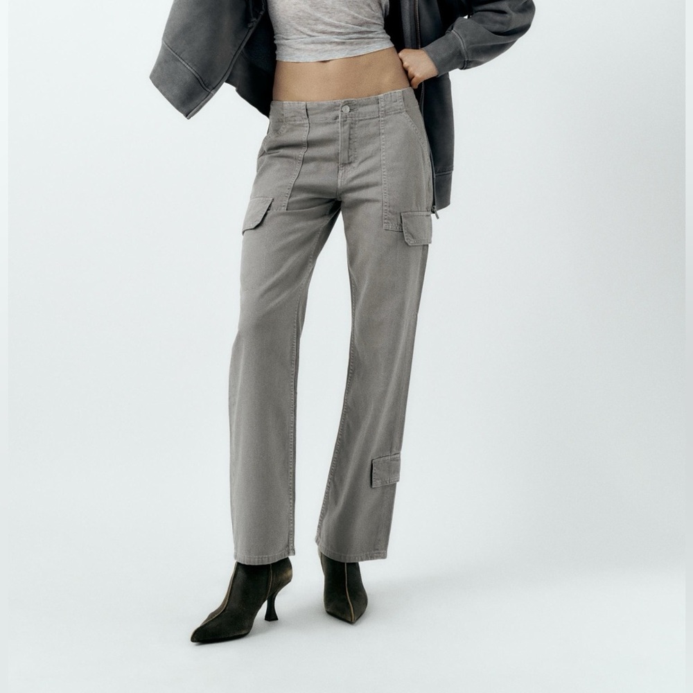 Zara gray cargo pants